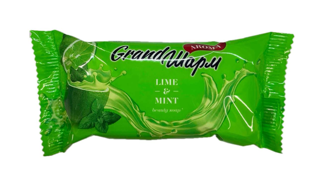 Мило туалетне тверде ТМ "Grand Шарм", марка К, "Aroma. Lime & Mint" 100г